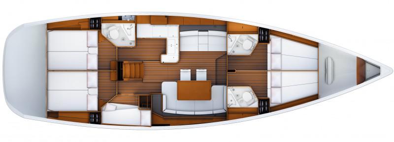 Book yachts online - sailboat - Jeanneau 53 - Merlot - rent