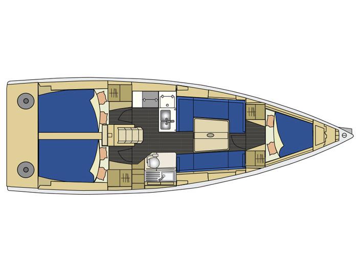 Book yachts online - sailboat - Elan 350 - Whiskey - rent