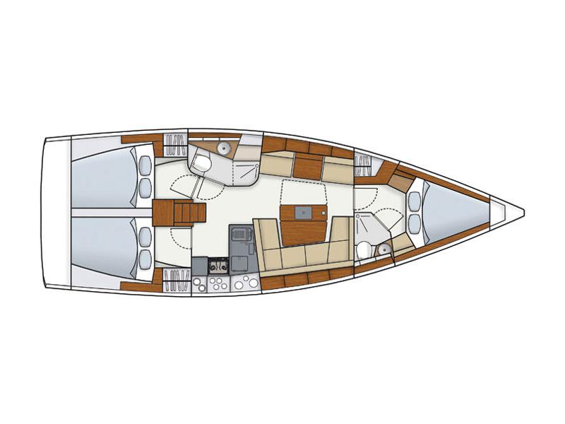 Book yachts online - sailboat - Hanse 415 - KINGDOM OF HEAVEN - rent