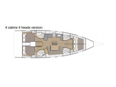 Book yachts online - sailboat - Oceanis 46.1 - LAMBDA - rent