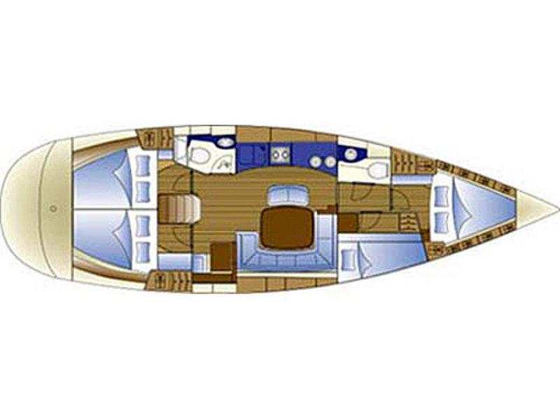 Book yachts online - sailboat - Bavaria 44 - EC- 44-03-CR - rent
