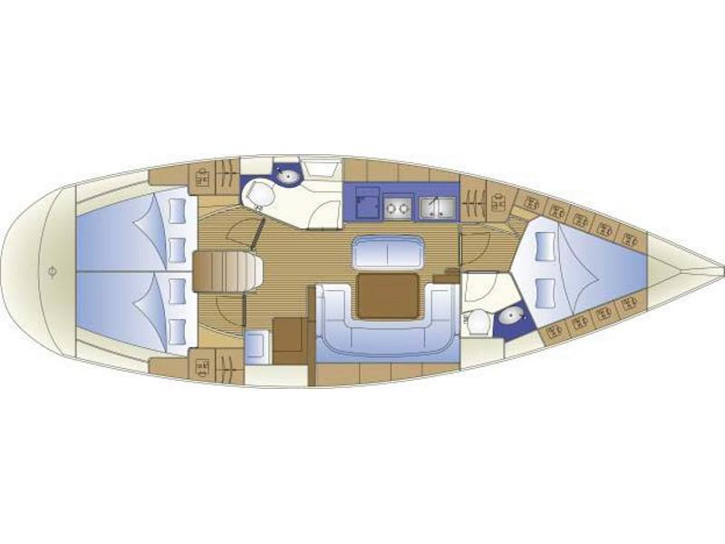 Book yachts online - sailboat - Bavaria 40 Cruiser - EC- 40B-09-G - rent