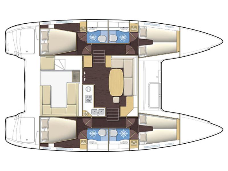 Book yachts online - catamaran - Lagoon 400 - EC- L40-11-G - rent