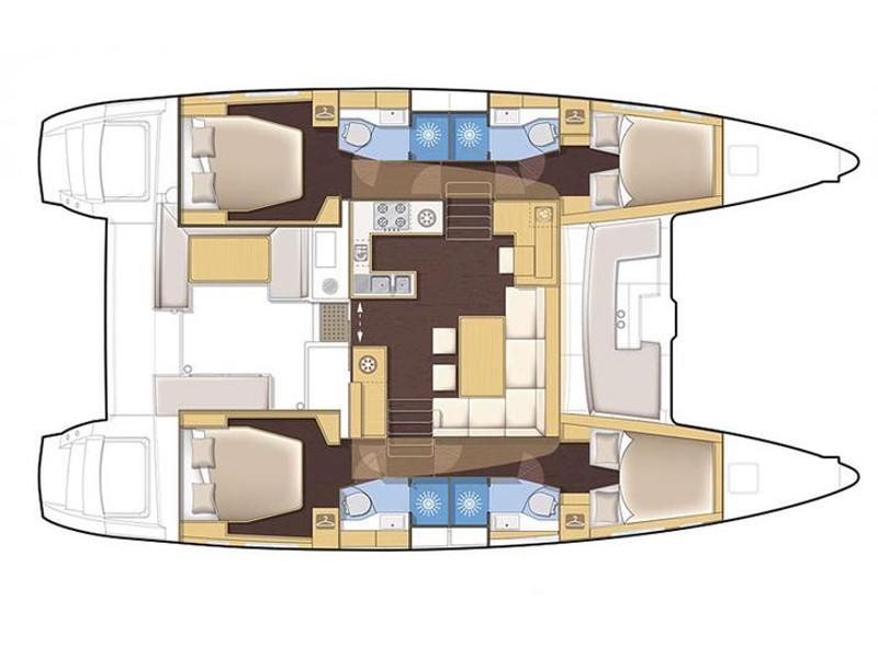 Book yachts online - catamaran - Lagoon 450 FLY - EC- L45-16-G - rent