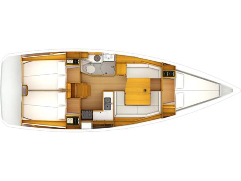 Book yachts online - sailboat - Sun Odyssey 389 - MALA KATARINA - rent