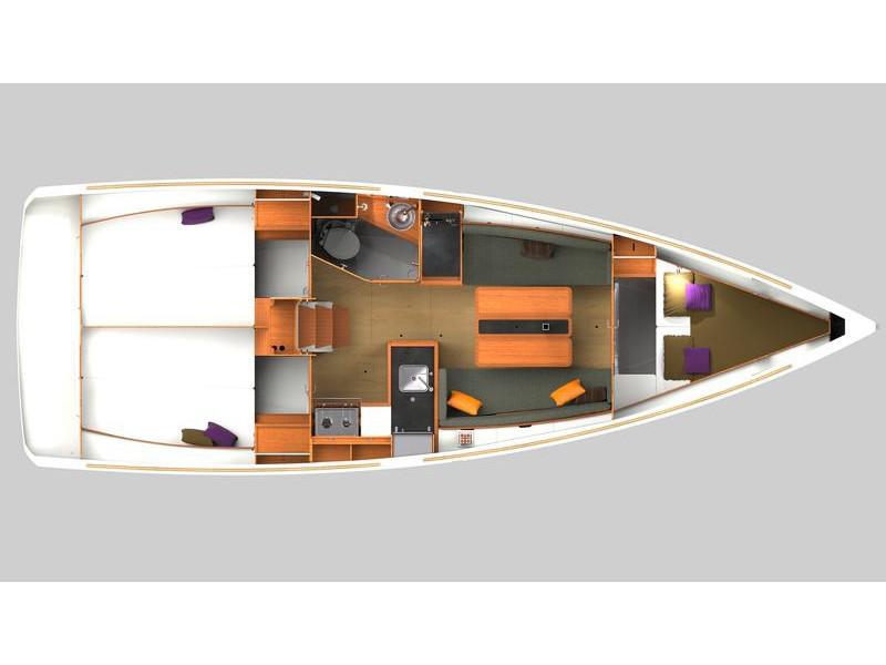 Book yachts online - sailboat - Sun Odyssey 349 - Alfa Kiss - rent