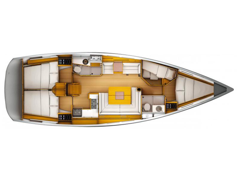 Book yachts online - sailboat - Sun Odyssey 439 - Tessi Kiss - rent