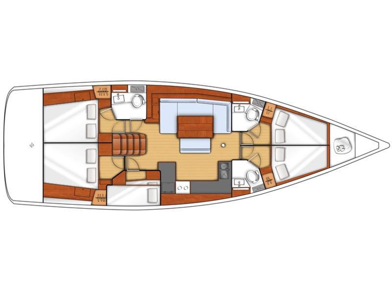 Book yachts online - sailboat - Oceanis 48 - Wayward Prince - rent