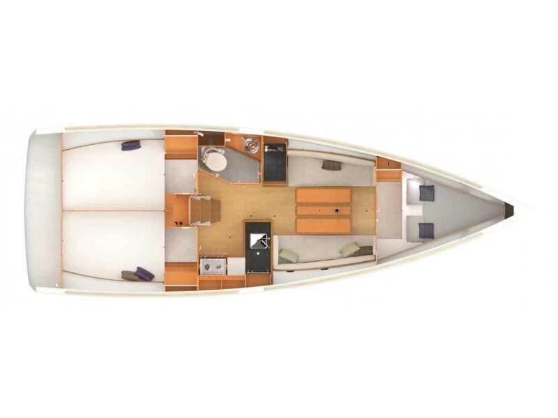 Book yachts online - sailboat - Sun Odyssey 349 - Euribia - rent