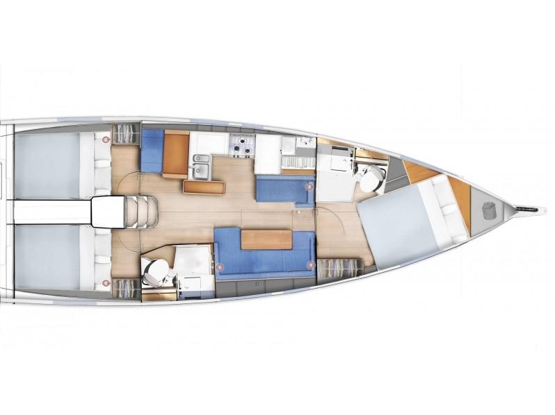 Book yachts online - sailboat - Sun Odyssey 410 - Monama II - rent