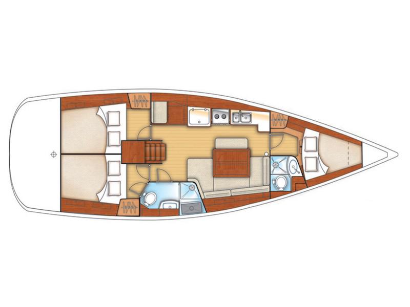 Book yachts online - sailboat - Beneteau Oceanis 40 - IMAGINE  - rent
