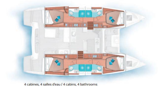 Book yachts online - catamaran - Lagoon 46 - Lagoon 46 (2020) - rent
