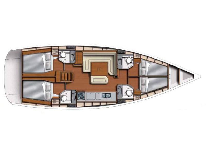 Book yachts online - sailboat - Sunsail 47 - Sunsail 47 (2013) - rent