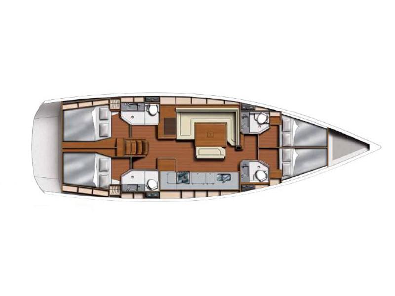 Book yachts online - sailboat - Sunsail 51 - Sunsail 51 (2014) - rent