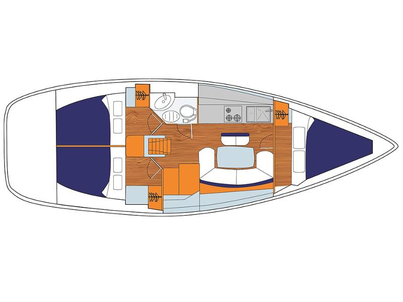Book yachts online - sailboat - Sunsail 38 - Sunsail 38 (2016) - rent