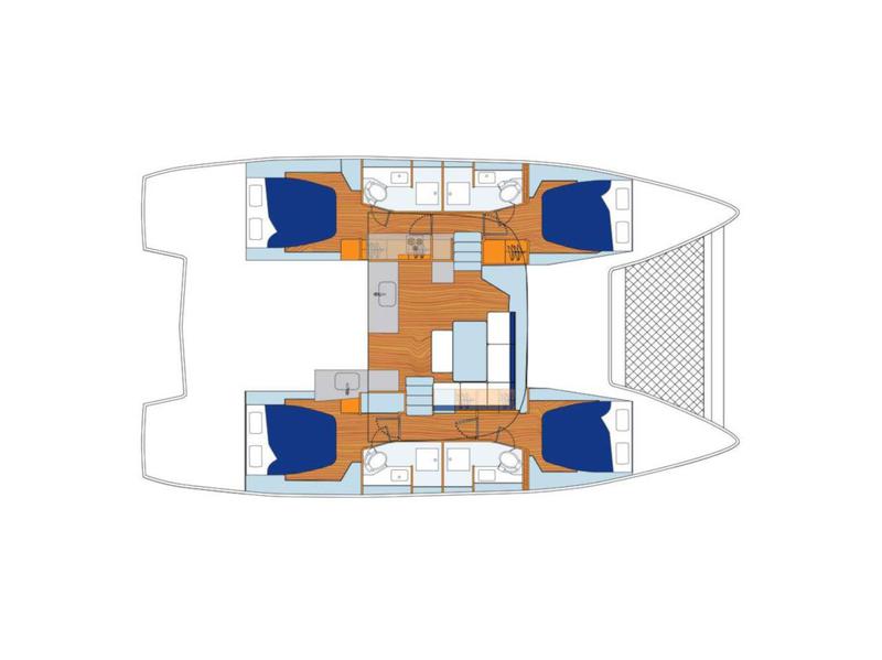 Book yachts online - catamaran - Sunsail 46 Cat - Sunsail 46 Cat (2020) - rent