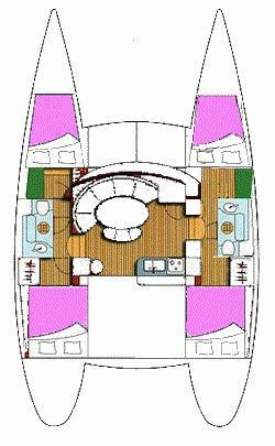 Book yachts online - catamaran - Moorings 380 - Moorings 380 (2013) - rent