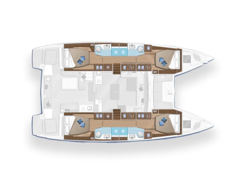 Book yachts online - catamaran - Lagoon 50 - Princess Claire - rent
