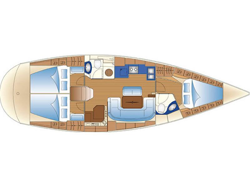 Book yachts online - sailboat - Bavaria 42 - Evra - rent