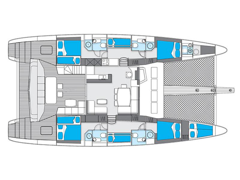 Book yachts online - catamaran - Sunreef 62 - Zimit - rent