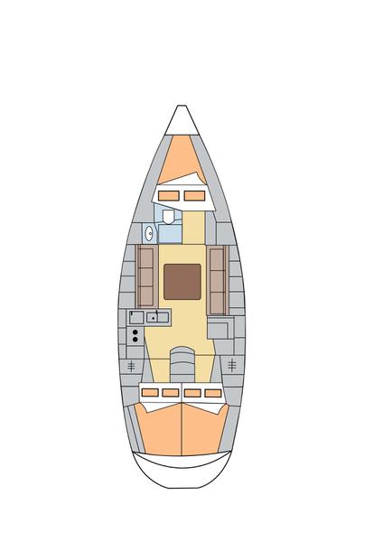 Book yachts online - sailboat - Bavaria 36 - Altair - rent