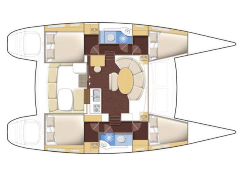 Book yachts online - catamaran - Lagoon 380 - Gemini - rent
