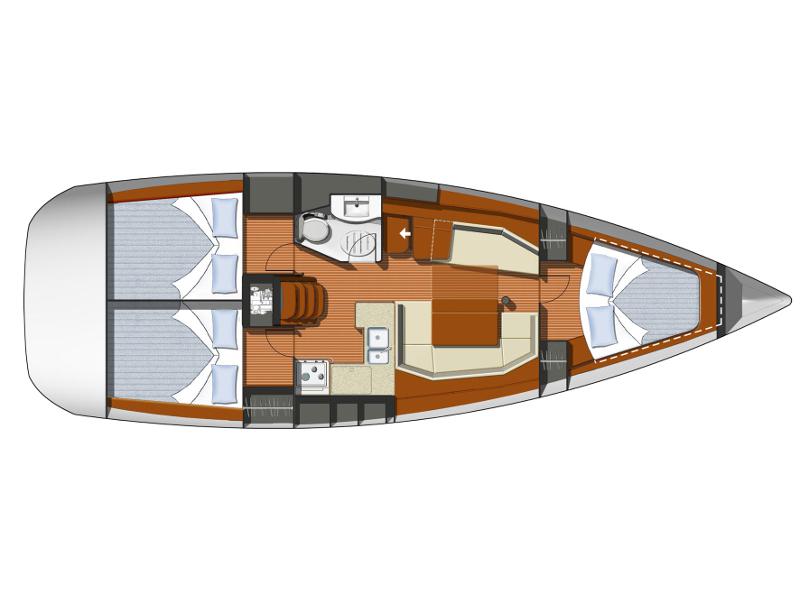 Book yachts online - sailboat - Sun Odyssey 39i - sophie - rent