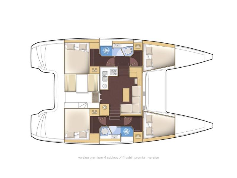 Book yachts online - catamaran - Lagoon 39 motor - Muscat - rent