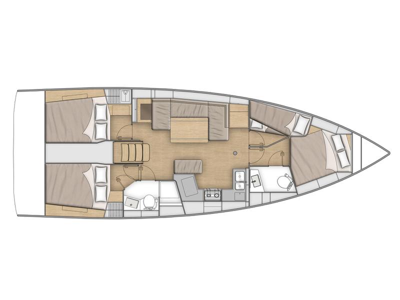 Book yachts online - sailboat - Oceanis 40.1 - KEIKI - rent