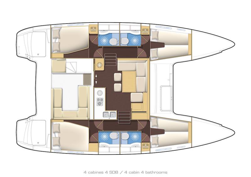 Book yachts online - catamaran - Lagoon 400 S2 - Second Wind - rent