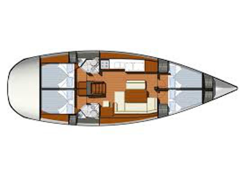 Book yachts online - sailboat - Sun Odyssey 44 i - Let´s fly - rent