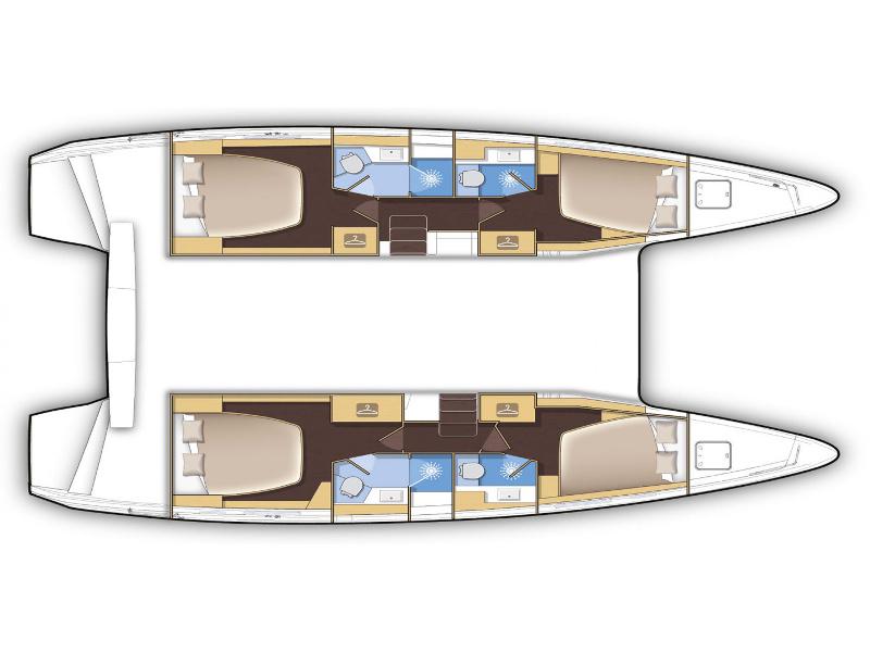 Book yachts online - catamaran - Lagoon 42 - Luna - rent