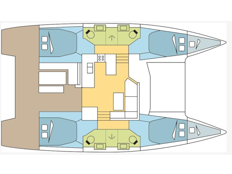 Book yachts online - catamaran - Astréa 42 - Elwe - rent