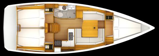 Book yachts online - sailboat - JEANNEAU SO 379 - WIKI WIKI 6a BI-3-4-12 - rent