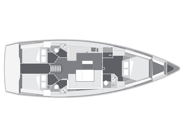 Book yachts online - sailboat - Bavaria 45 Cruiser Owner version - Bunty - Bow &amp; Teak - rent