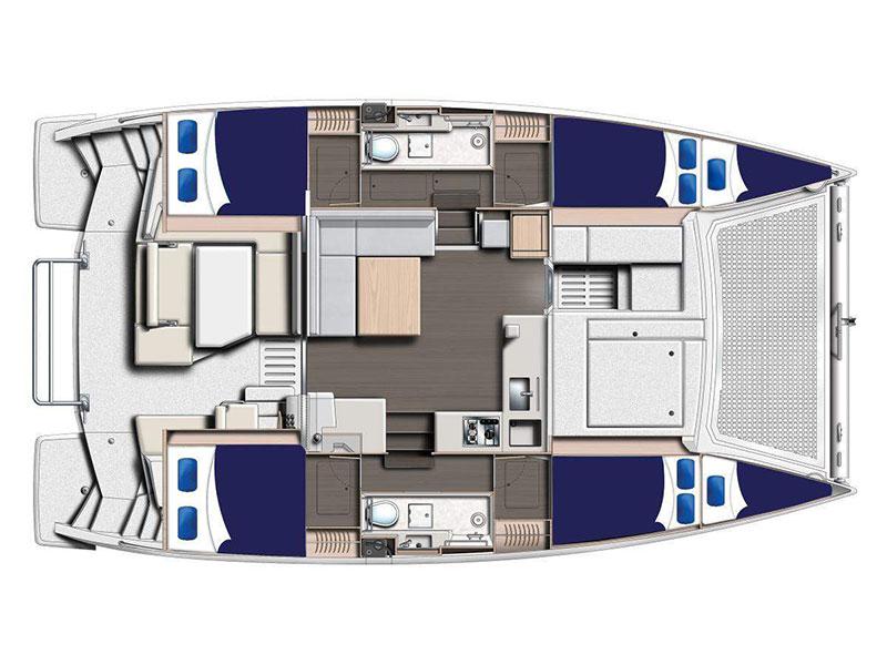 Book yachts online - catamaran - Moorings 4000 - Moorings 4000 (2016) - rent