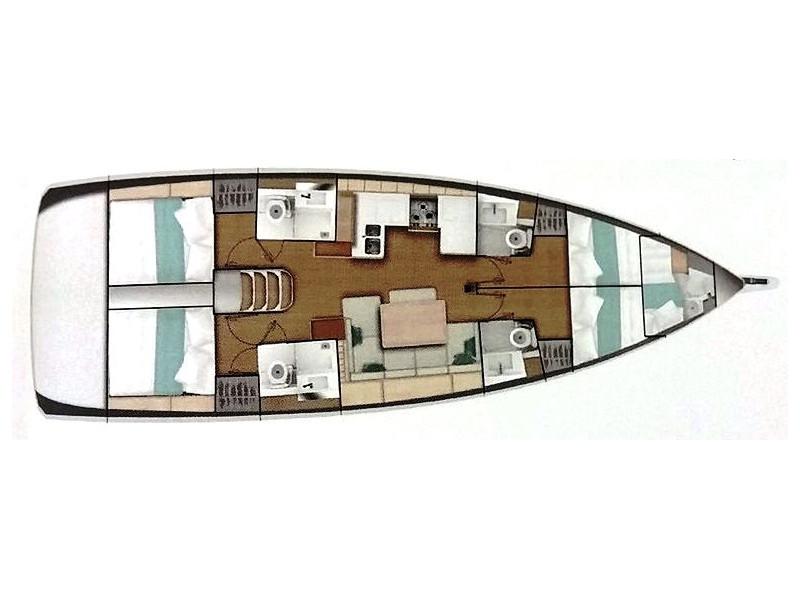 Book yachts online - sailboat - Sun Odyssey 490 - MAD KISS - rent