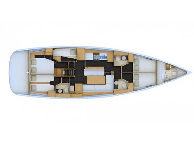 Book yachts online - sailboat - Jeanneau 54 - ERICA - rent