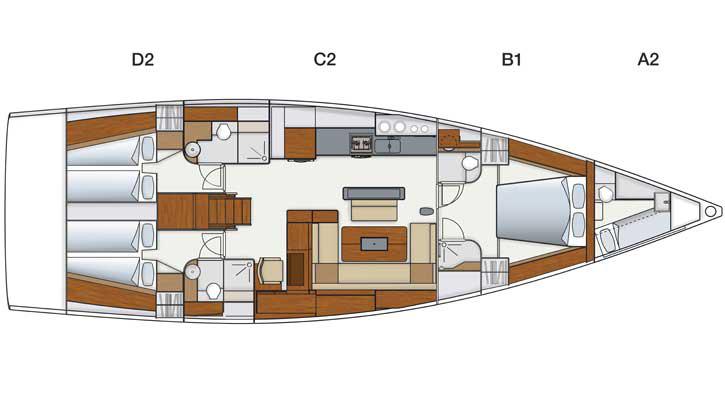 Book yachts online - sailboat - Hanse 575 - Shawe Thing (Only with Skipper) - rent