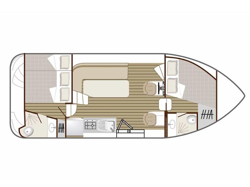 Book yachts online - motorboat - Confort 900 DP - BRIENON FR - rent