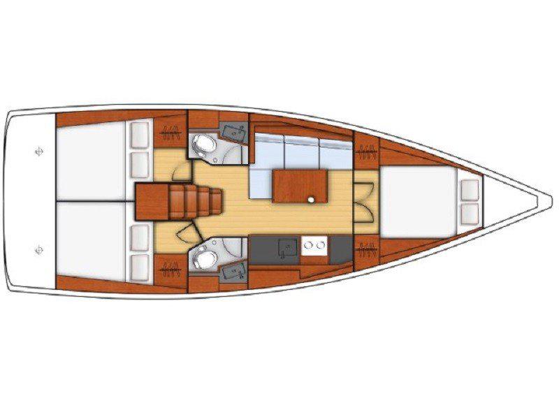Book yachts online - sailboat - Oceanis 38.1 - The boss II - rent