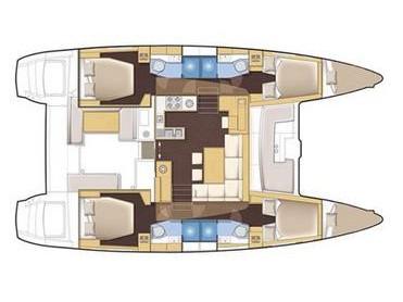 Book yachts online - catamaran - Lagoon 450 - Poker Face  - (A/C - Generator - Refit 2021) - rent