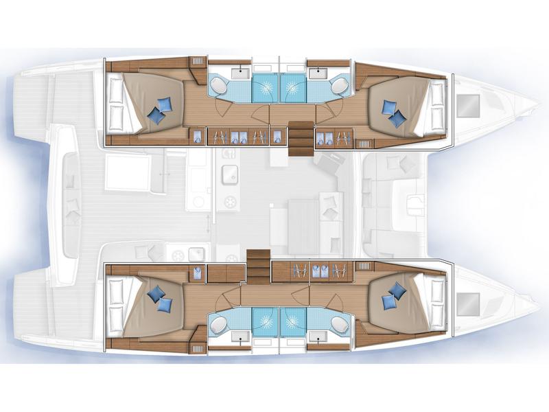 Book yachts online - catamaran - Lagoon 46 - Alouet - rent