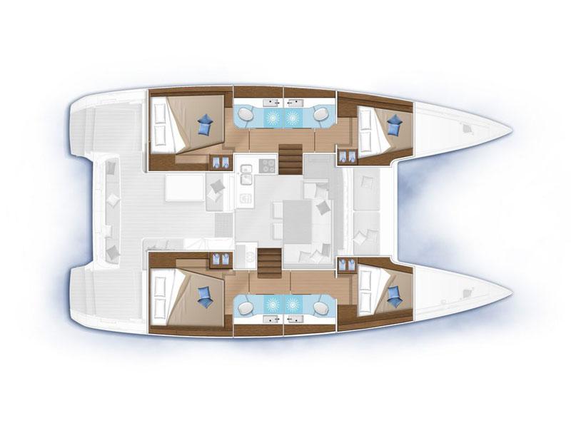 Book yachts online - catamaran - Lagoon 40 - Manik - rent