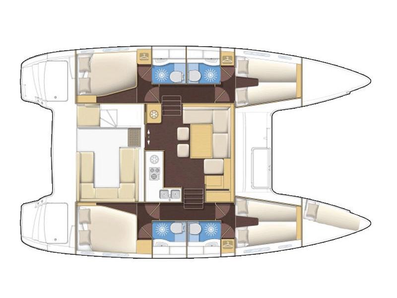 Book yachts online - catamaran - Lagoon 400 S2 - SUMMERTIME  - rent
