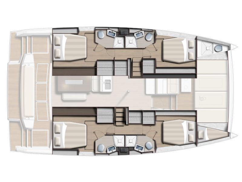Book yachts online - catamaran - Bali 4.6 - JAKO 1 - rent