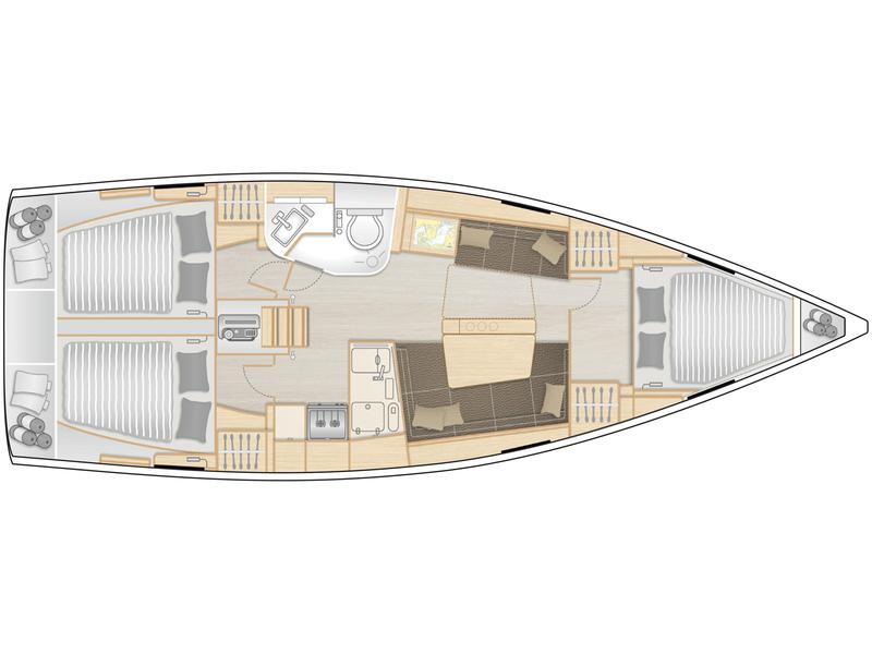 Book yachts online - sailboat - Hanse 388 - Atlas - rent