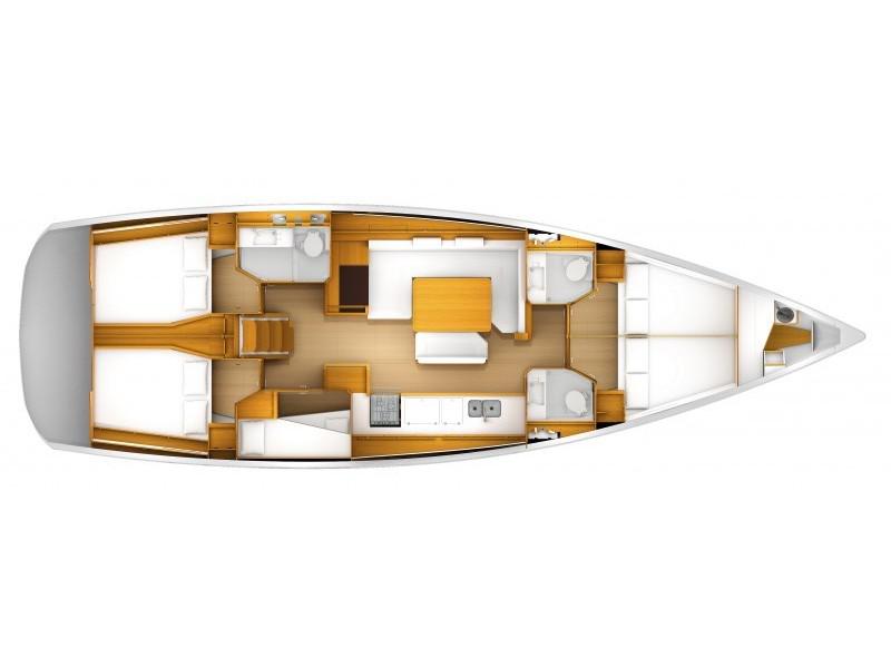 Book yachts online - sailboat - Sun Odyssey 519 - Mystral - Standard line - rent