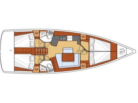 Book yachts online - sailboat - Oceanis 45 - Ayther - Standard line - rent