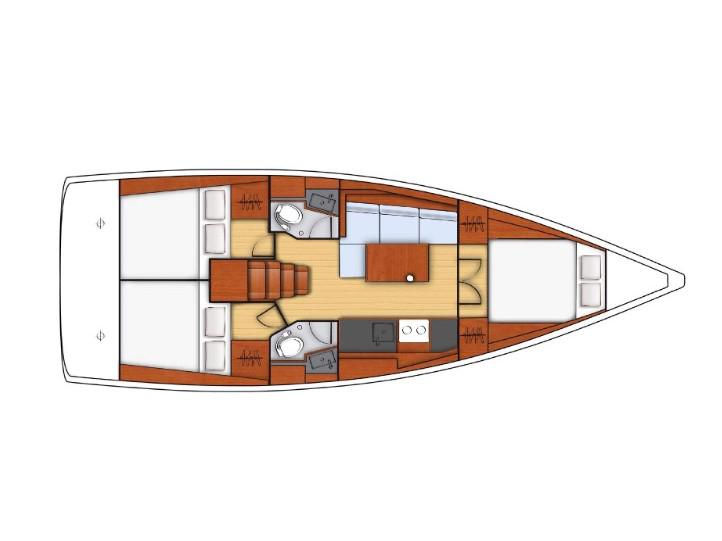 Book yachts online - sailboat - Oceanis 38.1 - Era - Standard line - rent